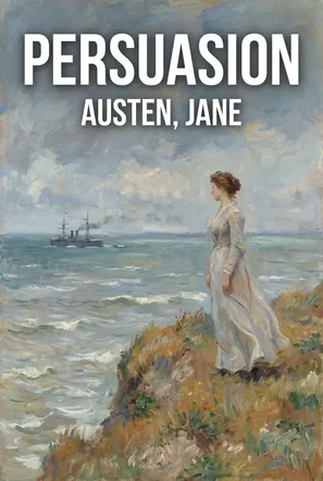 Vintage illustrated cover of Persuasion by Jane Austen